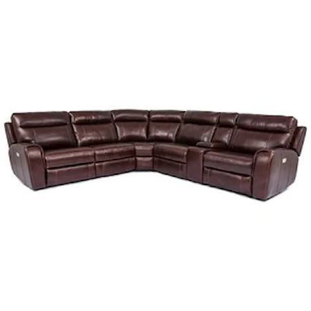 Power Reclining Sectional with Power Headrests